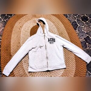 Aeropstale Sherpa Lined Full Zip Hoodie VINTAGE